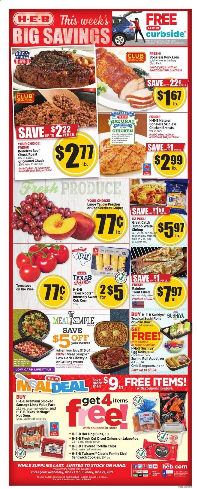 H-E-B ad - 06/23/2021 - 06/29/2021. Page 1