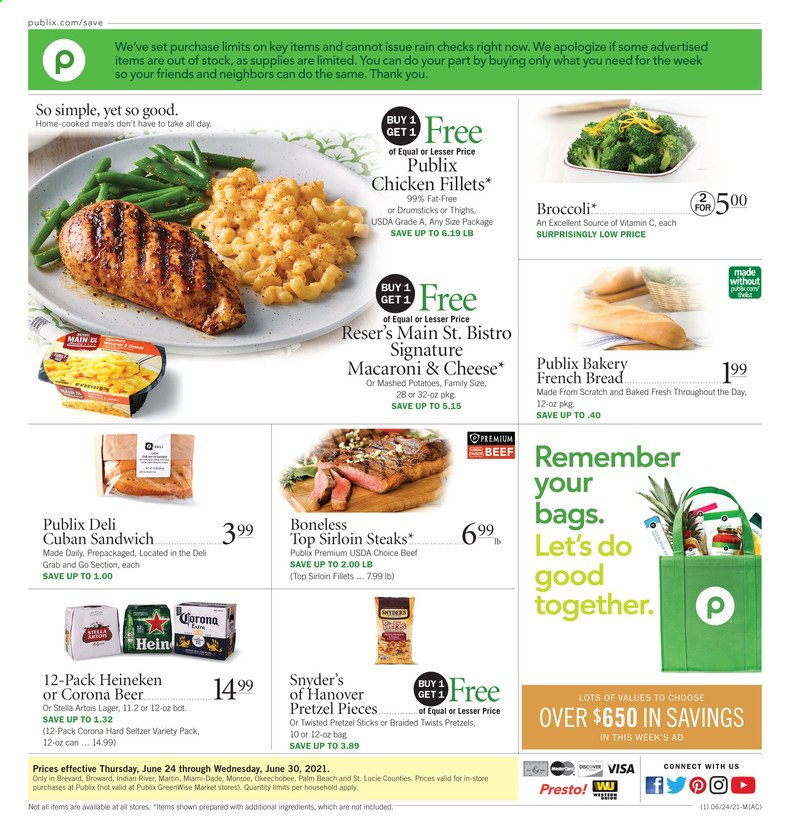 Publix ad - 06/24/2021 - 06/30/2021. Page 1