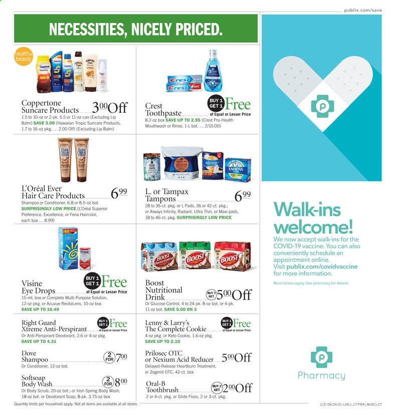Publix ad - 06/24/2021 - 06/30/2021. Page 13