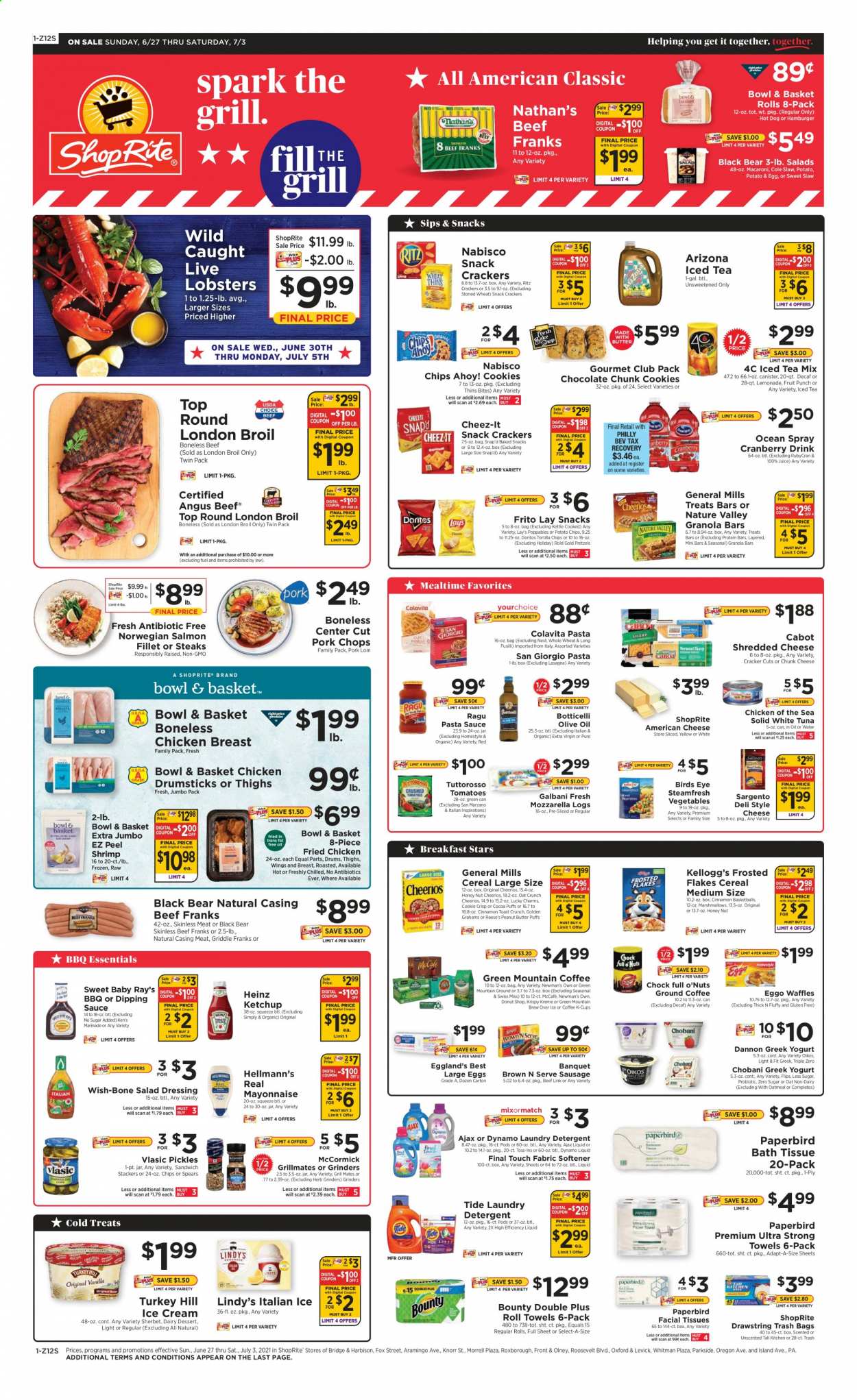 ShopRite ad - 06/27/2021 - 07/03/2021. Page 1