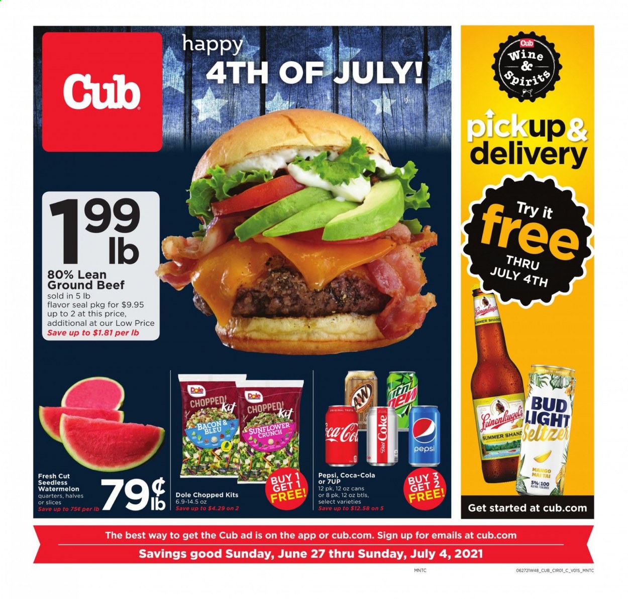 Cub Foods ad - 06/27/2021 - 07/04/2021. Page 1