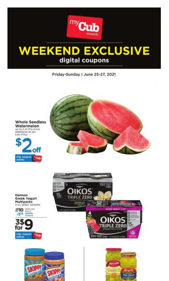 Cub Foods Flyer - 06.25.2021 - 06.27.2021.