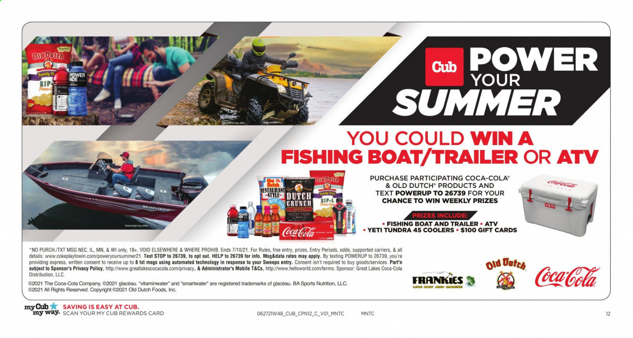 Cub Foods ad - 06/27/2021 - 07/10/2021. Page 12