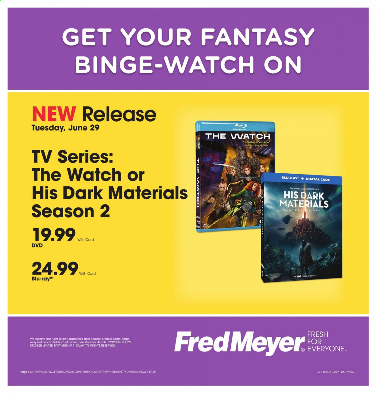 Fred Meyer ad - 06/29/2021 - 06/29/2021. Page 1