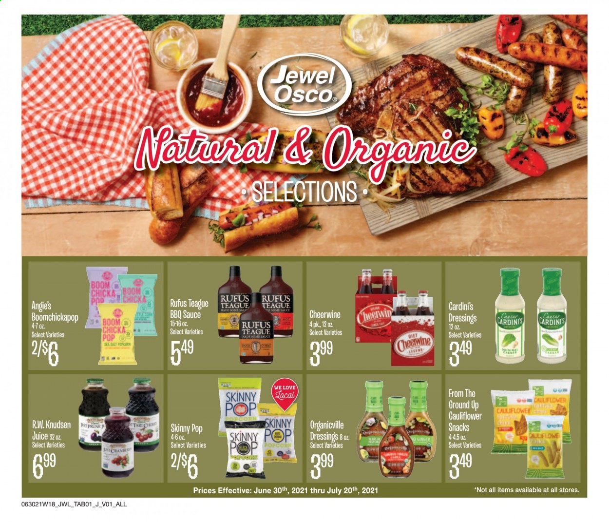 Jewel Osco ad - 06/30/2021 - 07/20/2021. Page 1