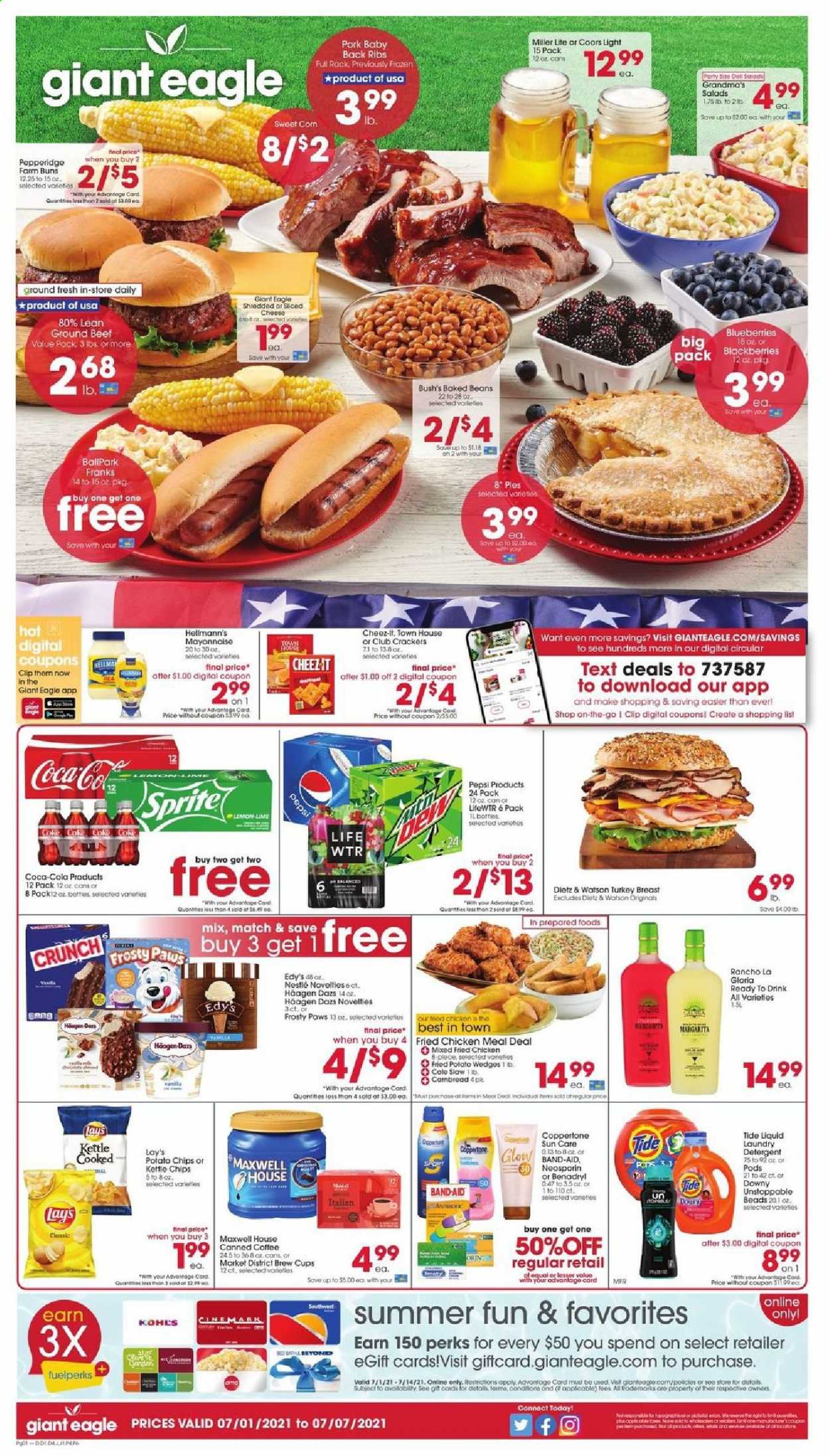 Giant Eagle ad - 07/01/2021 - 07/07/2021. Page 1