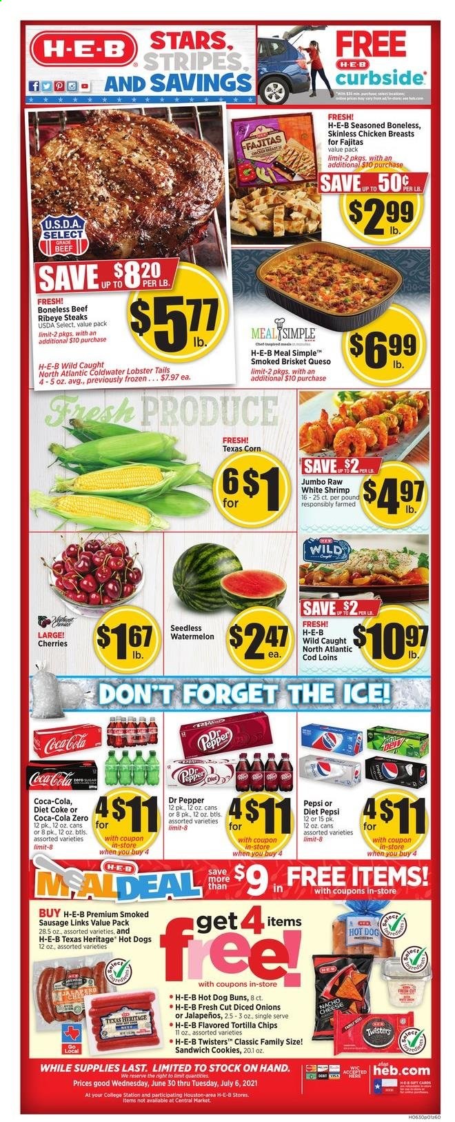 H-E-B ad - 06/30/2021 - 07/06/2021. Page 1