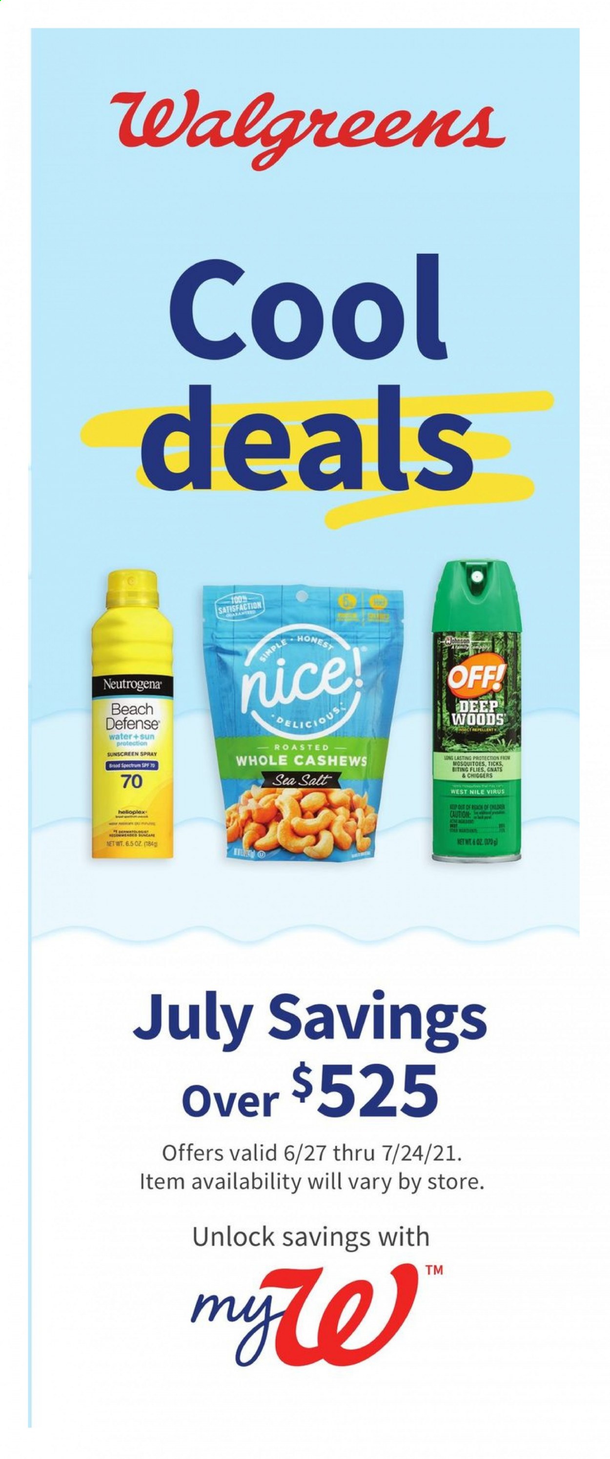 Walgreens ad - 06/27/2021 - 07/24/2021. Page 1