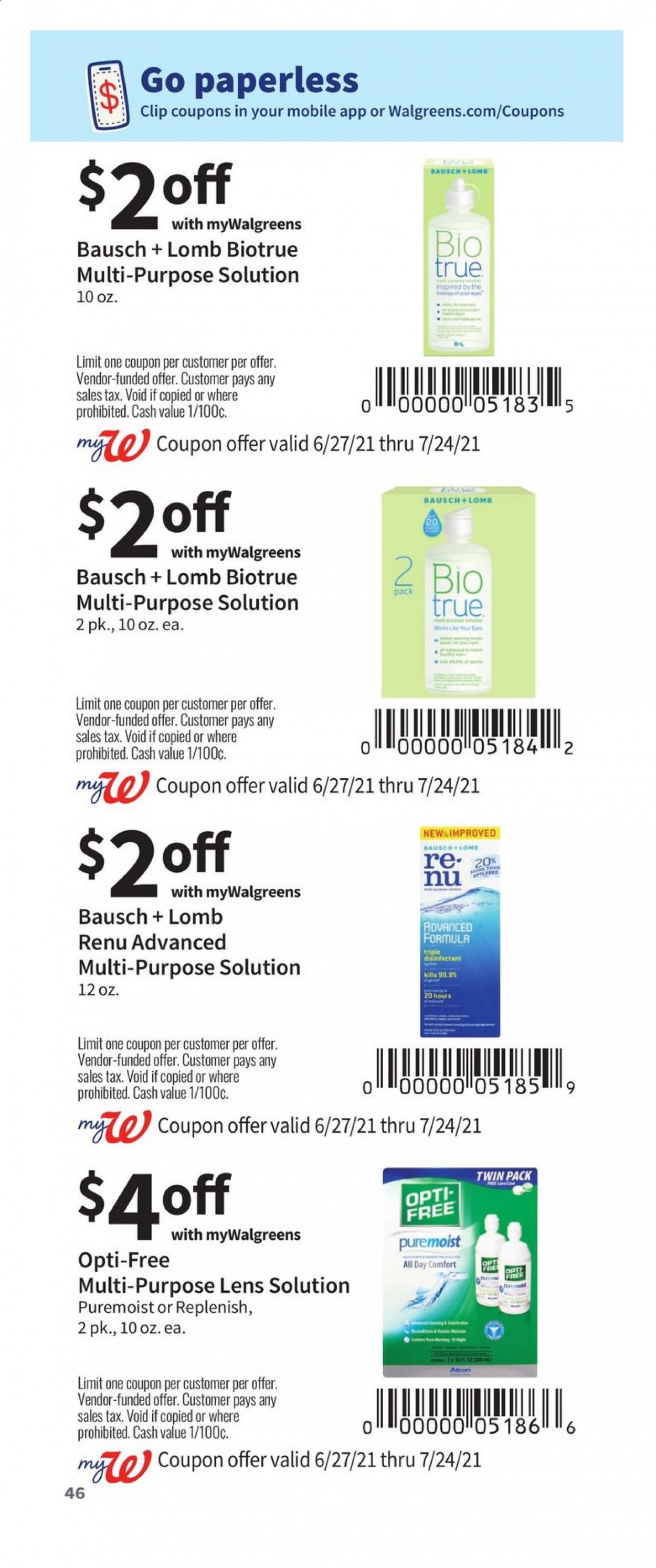 Walgreens ad - 06/27/2021 - 07/24/2021. Page 46