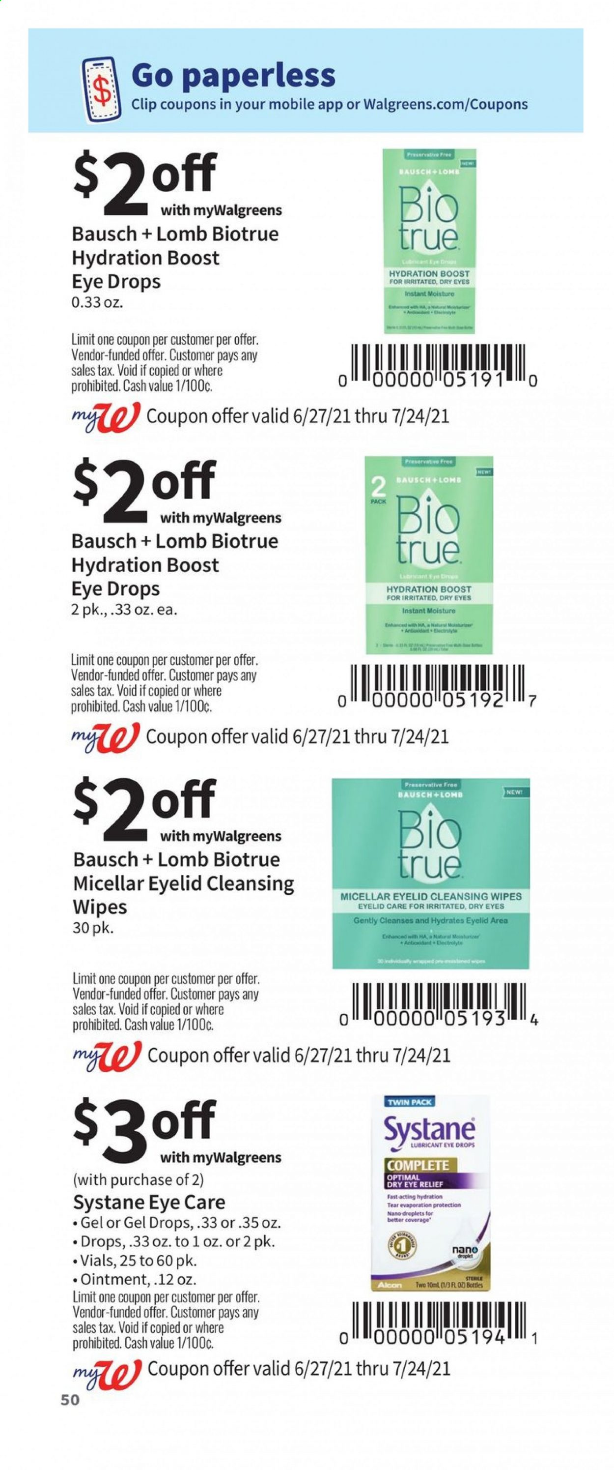 Walgreens ad - 06/27/2021 - 07/24/2021. Page 50