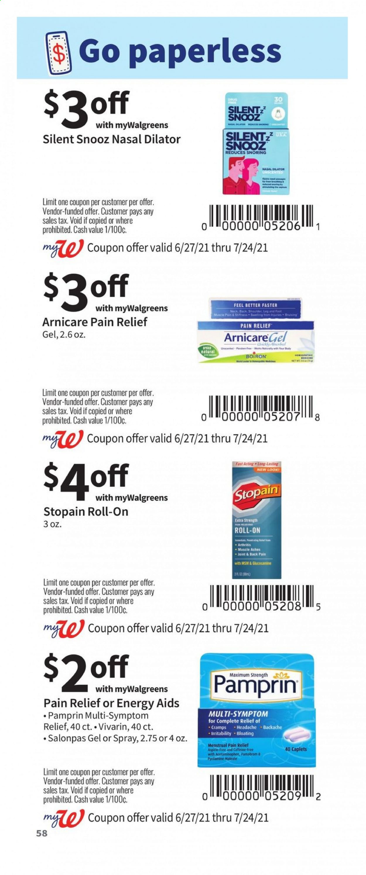 Walgreens ad - 06/27/2021 - 07/24/2021. Page 58