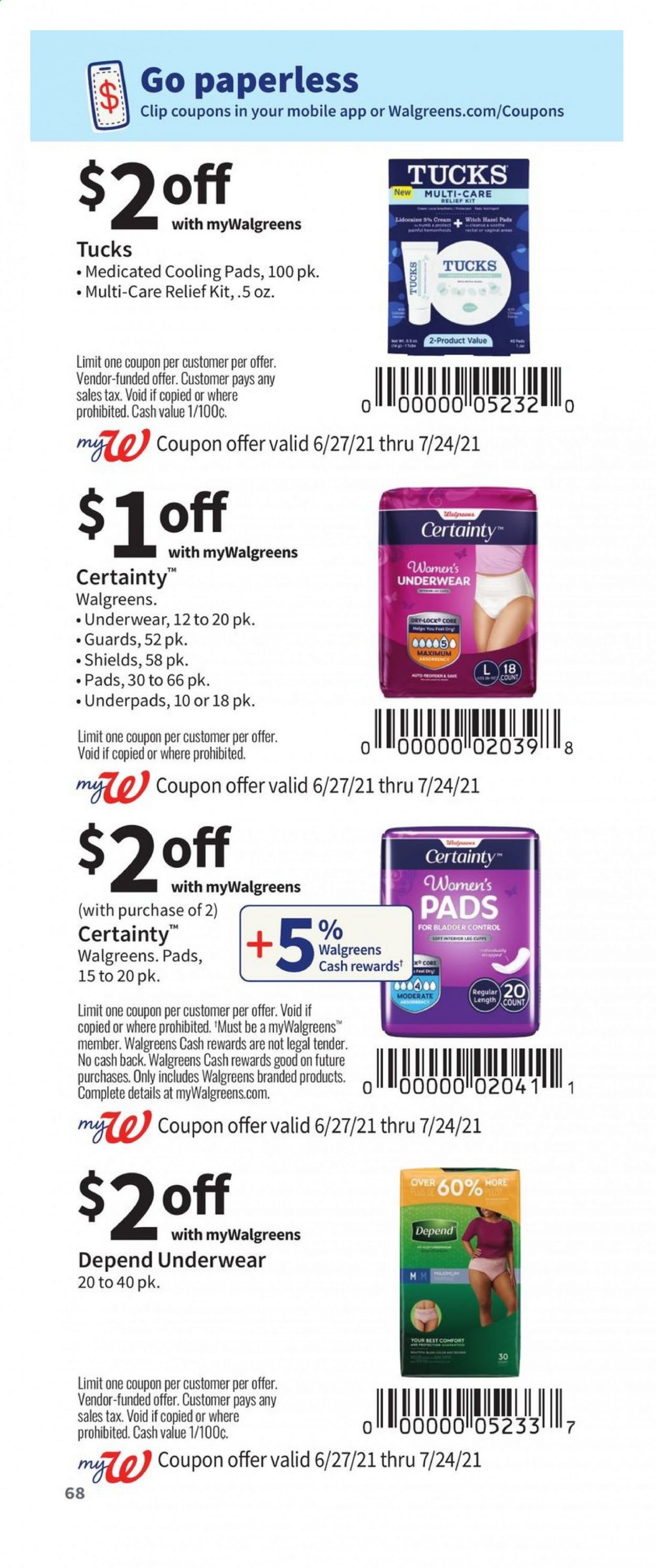 Walgreens ad - 06/27/2021 - 07/24/2021. Page 68