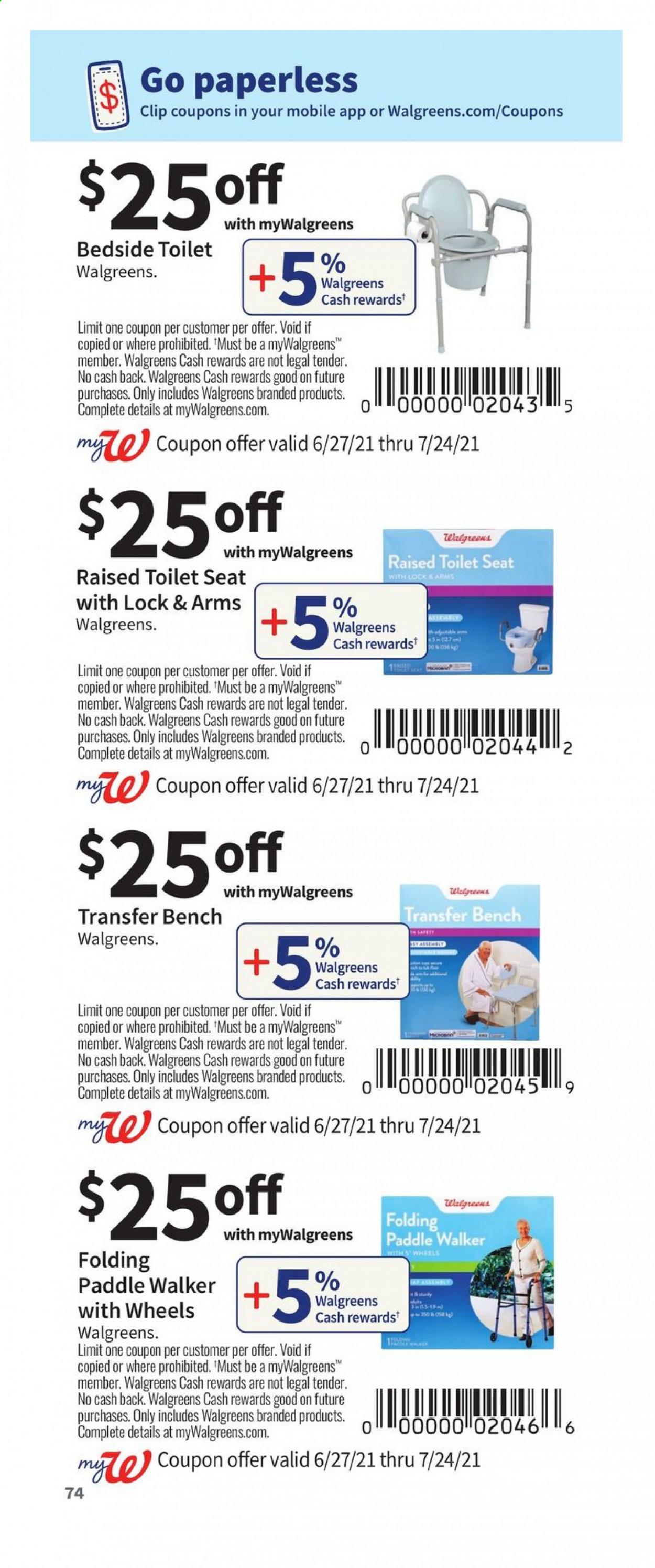Walgreens ad - 06/27/2021 - 07/24/2021. Page 74