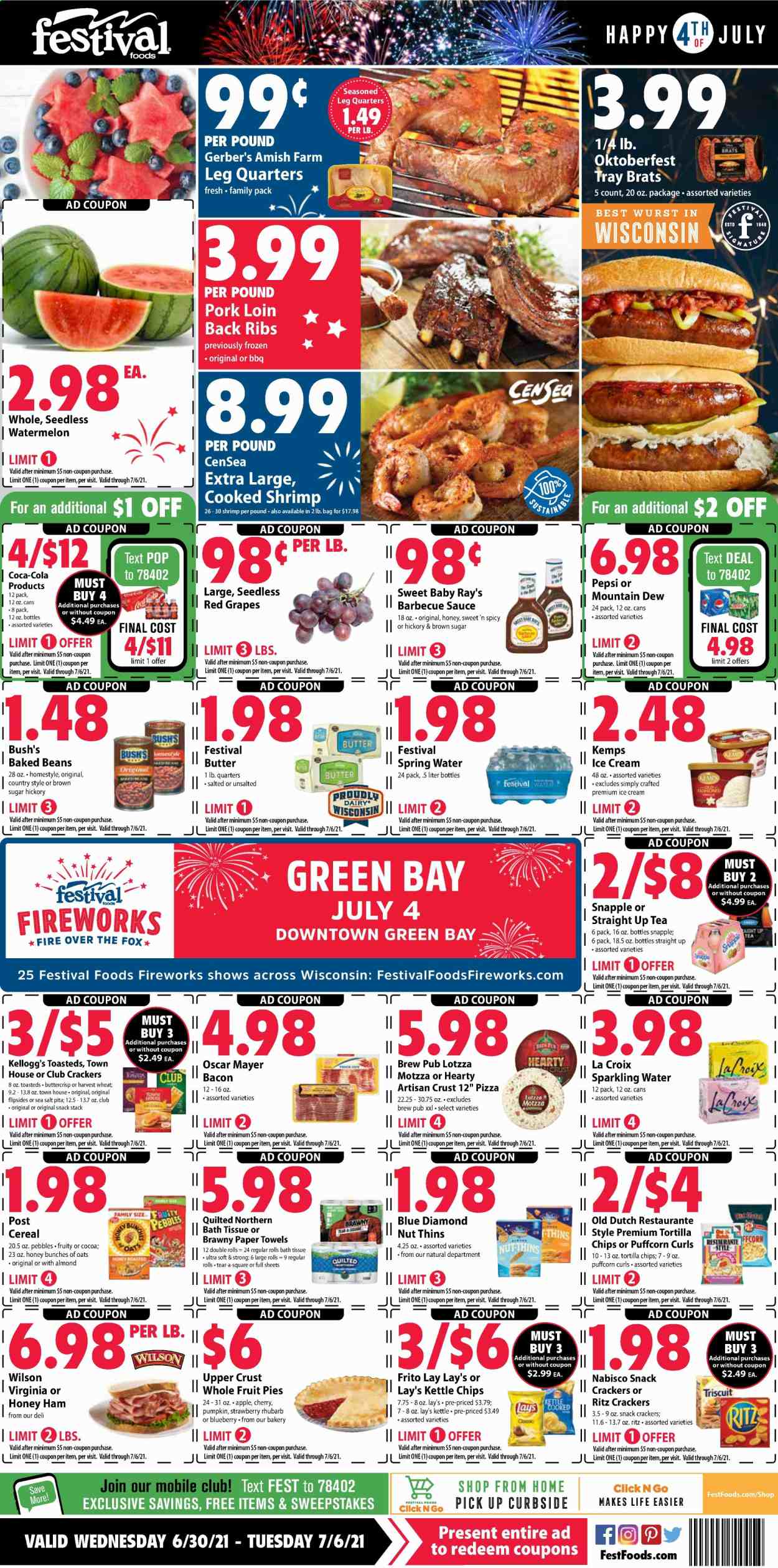 Festival Foods ad - 06/30/2021 - 07/06/2021. Page 1