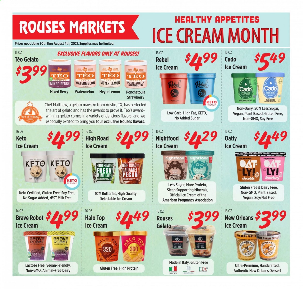 Rouses Markets ad - 06/30/2021 - 08/04/2021. Page 1