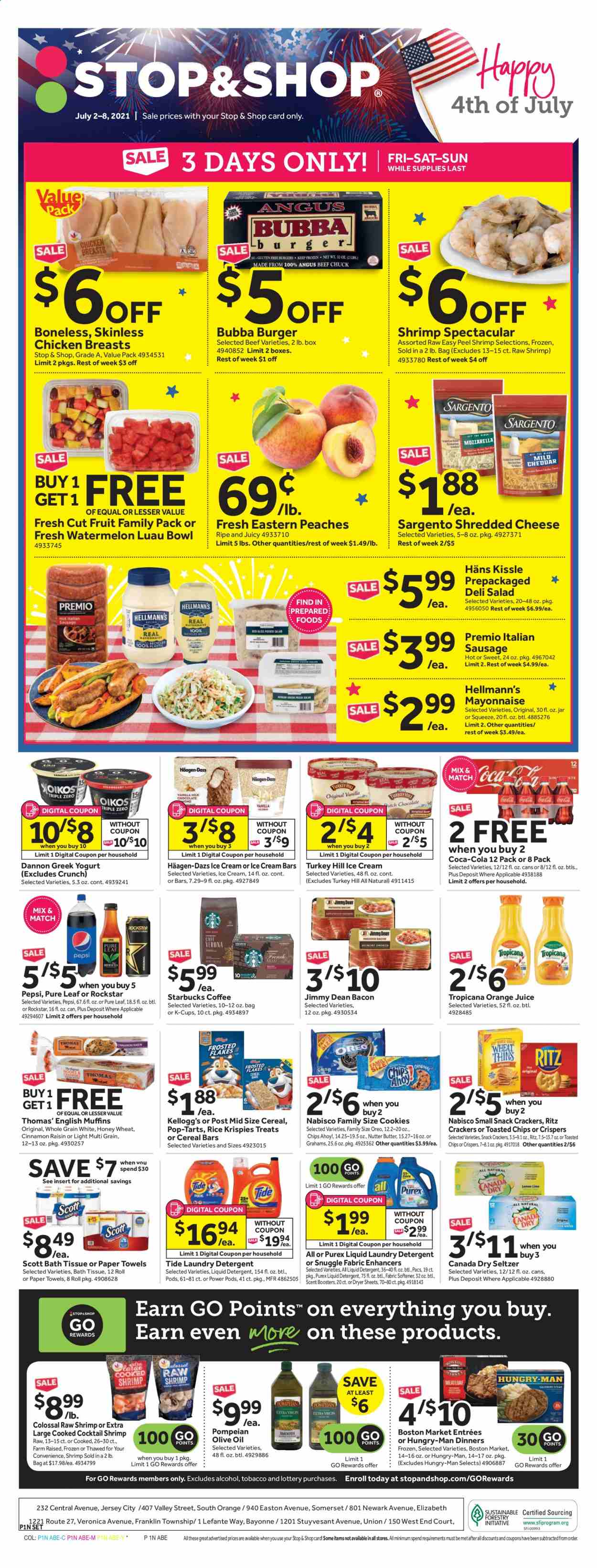 Stop & Shop ad - 07/02/2021 - 08/08/2021. Page 1