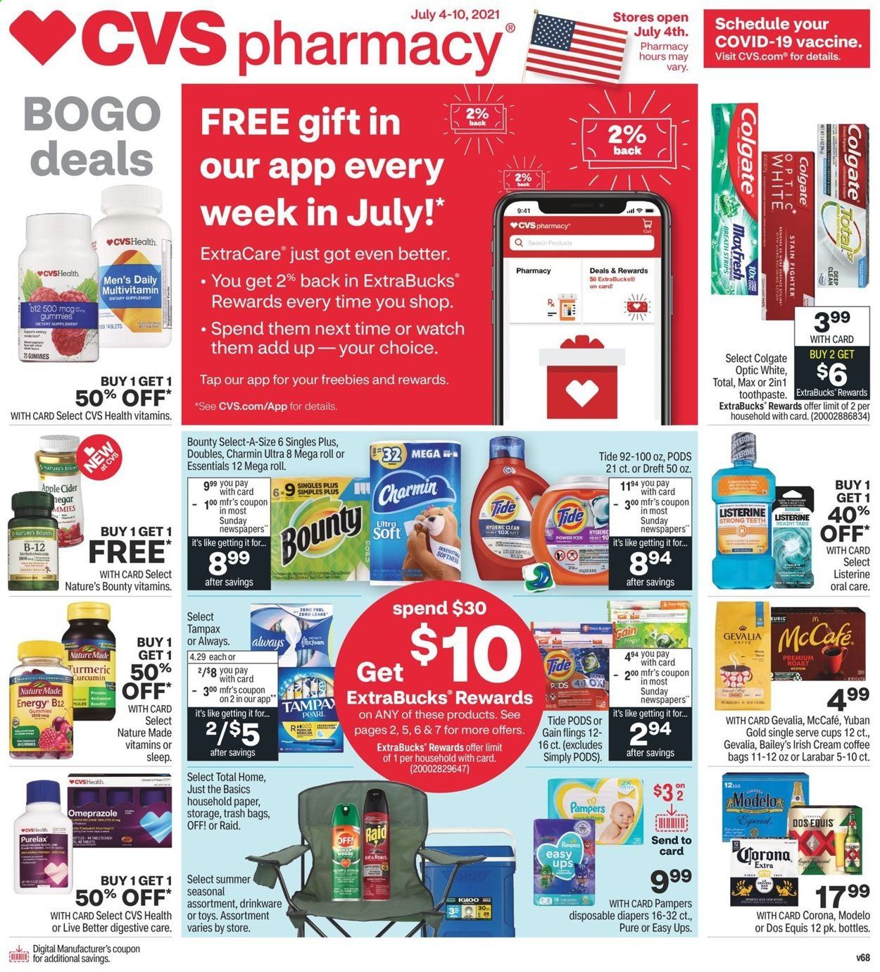 CVS Pharmacy ad - 07/04/2021 - 07/10/2021. Page 1