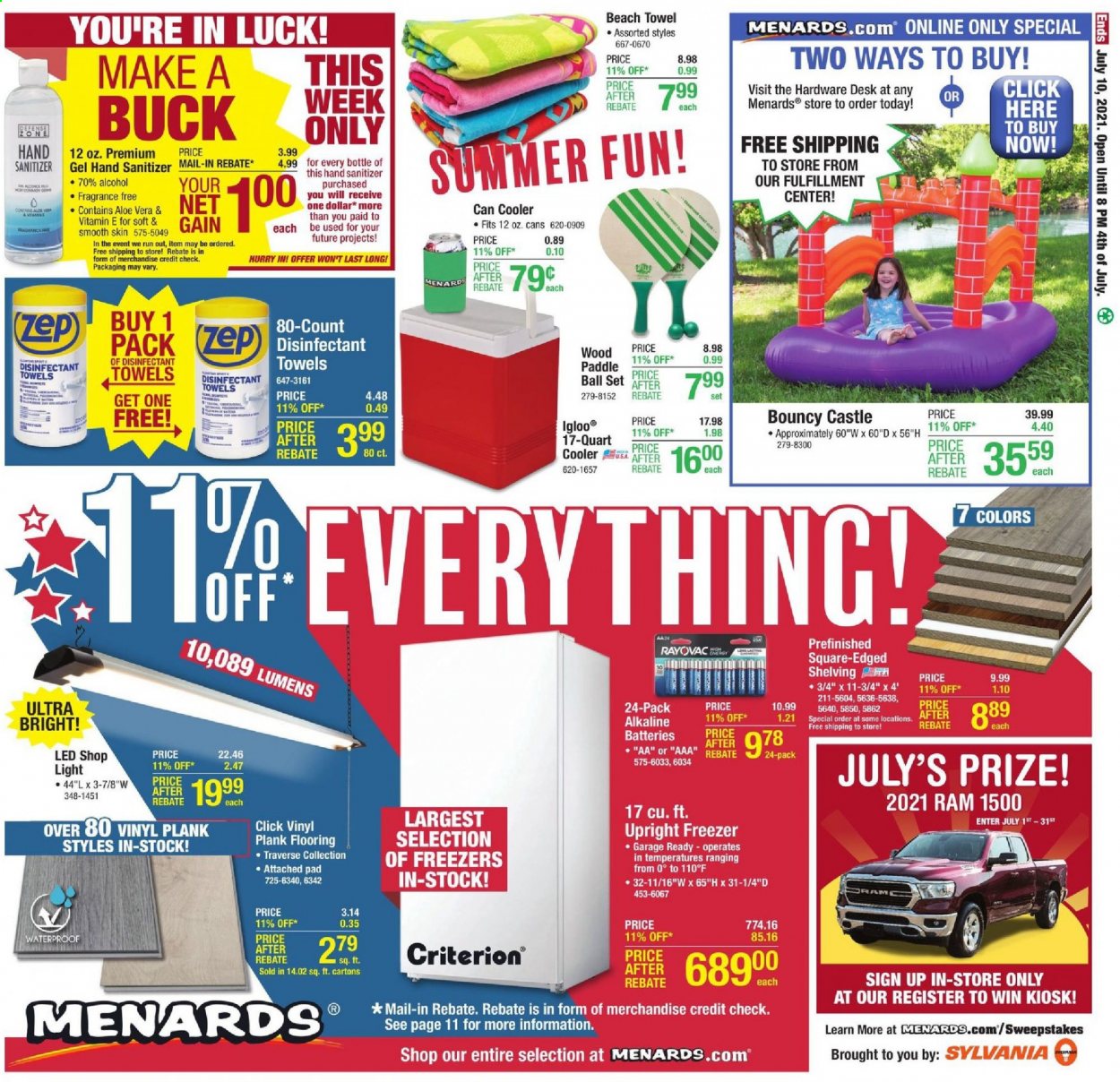 Menards ad - 07/01/2021 - 07/10/2021. Page 18