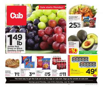 Cub Foods Flyer - 07.05.2021 - 07.10.2021.