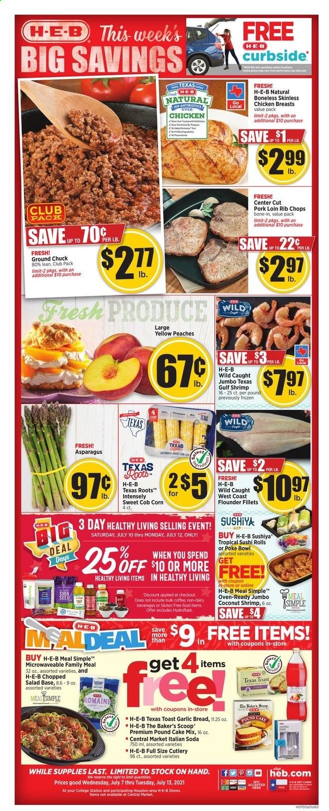 H-E-B ad - 07/07/2021 - 07/13/2021. Page 1