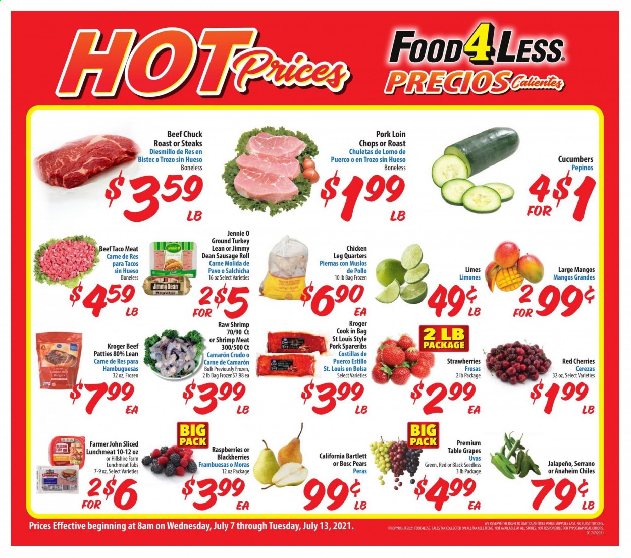 Food 4 Less ad - 07/07/2021 - 07/13/2021. Page 1