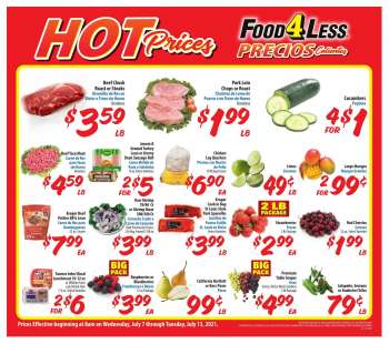 Food 4 Less Flyer - 07.07.2021 - 07.13.2021.