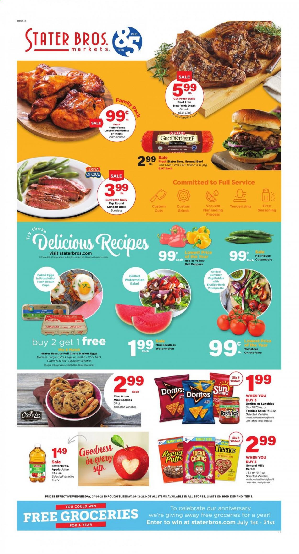 Stater Bros. ad - 07/07/2021 - 07/13/2021. Page 1