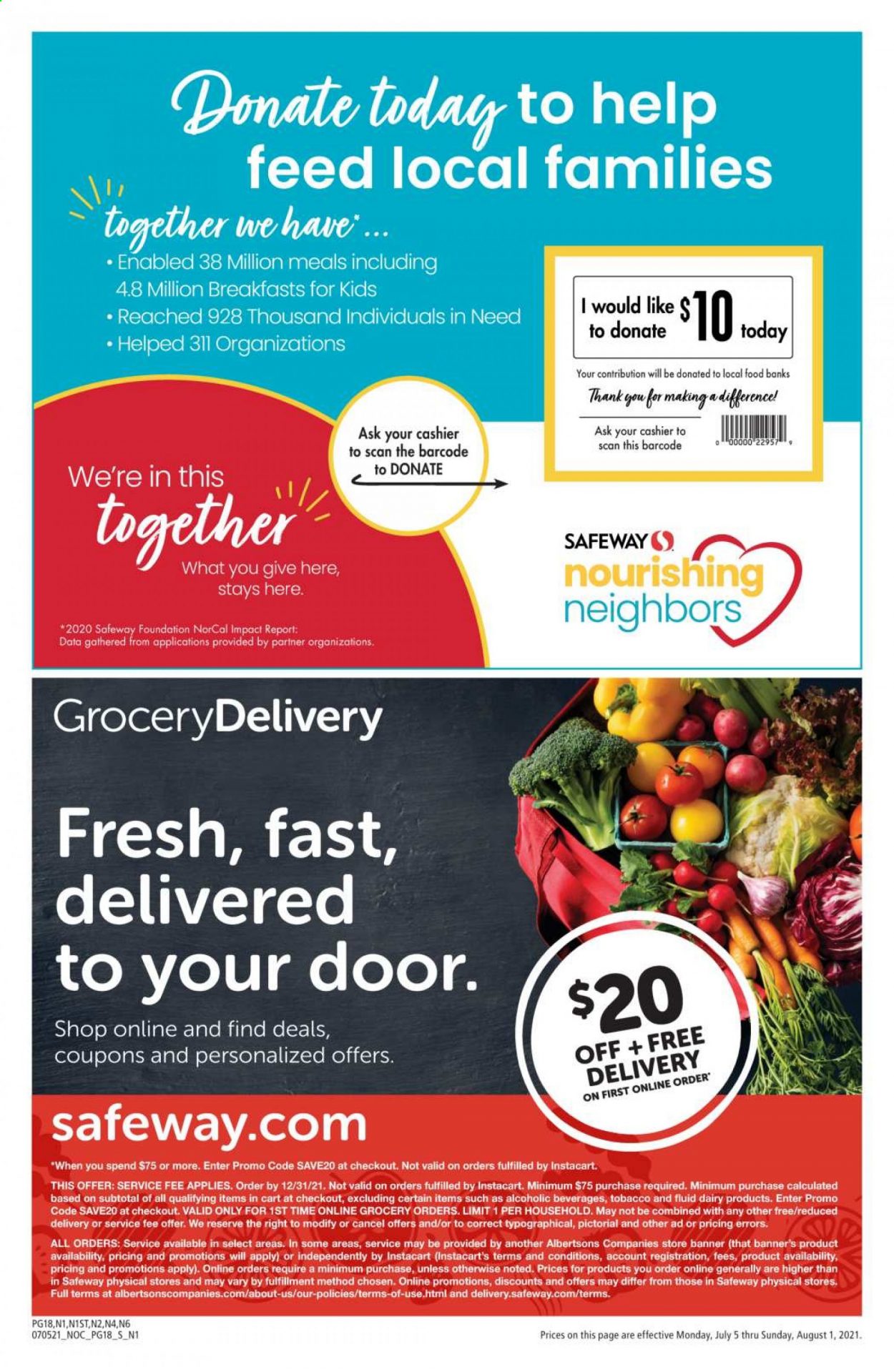 Safeway ad - 07/05/2021 - 08/01/2021. Page 18