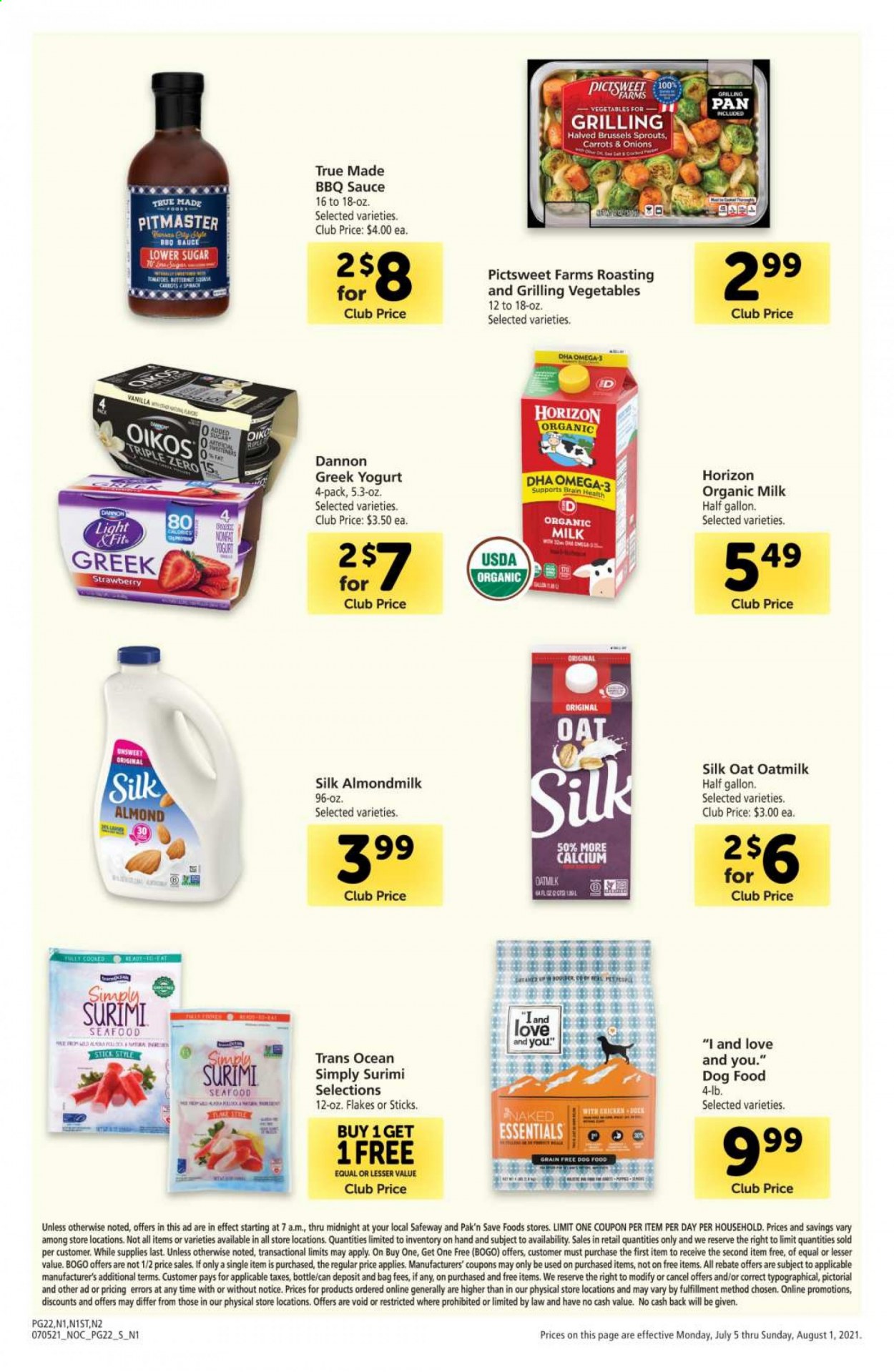 Safeway ad - 07/05/2021 - 08/01/2021. Page 22