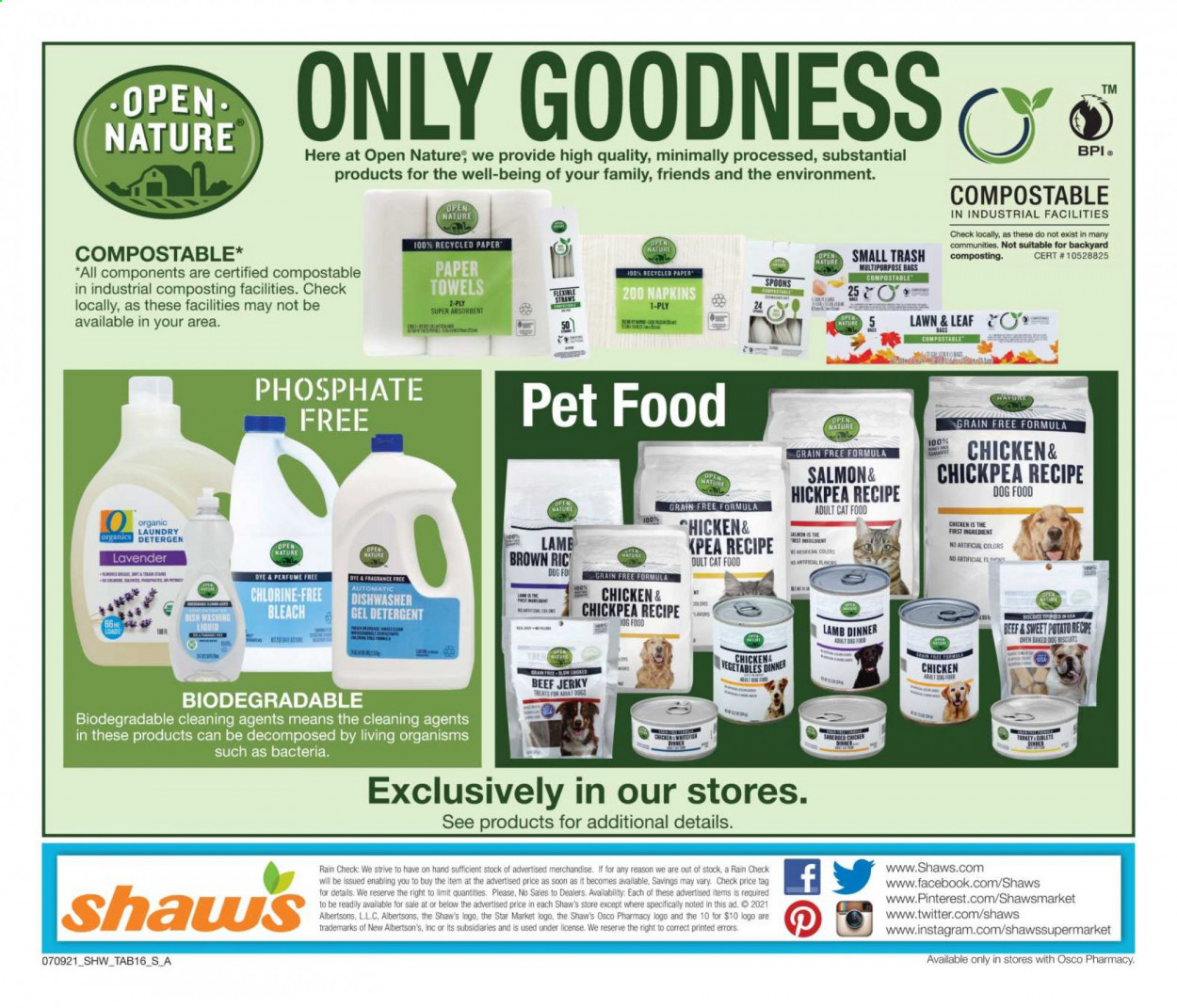 Shaw’s ad - 07/09/2021 - 08/05/2021. Page 16
