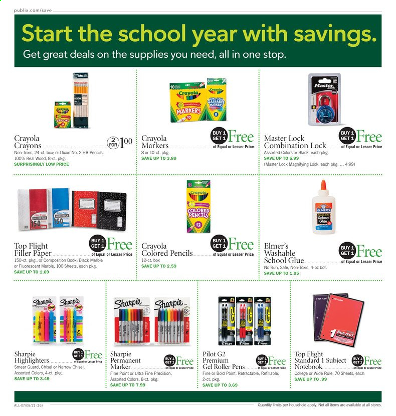 Publix ad - 07/08/2021 - 07/14/2021. Page 16