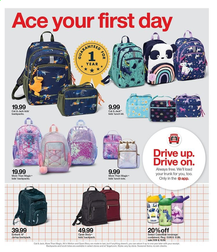 thumbnail - Target Flyer - 07/11/2021 - 07/17/2021 - Sales products - Target, tote, backpack. Page 3.