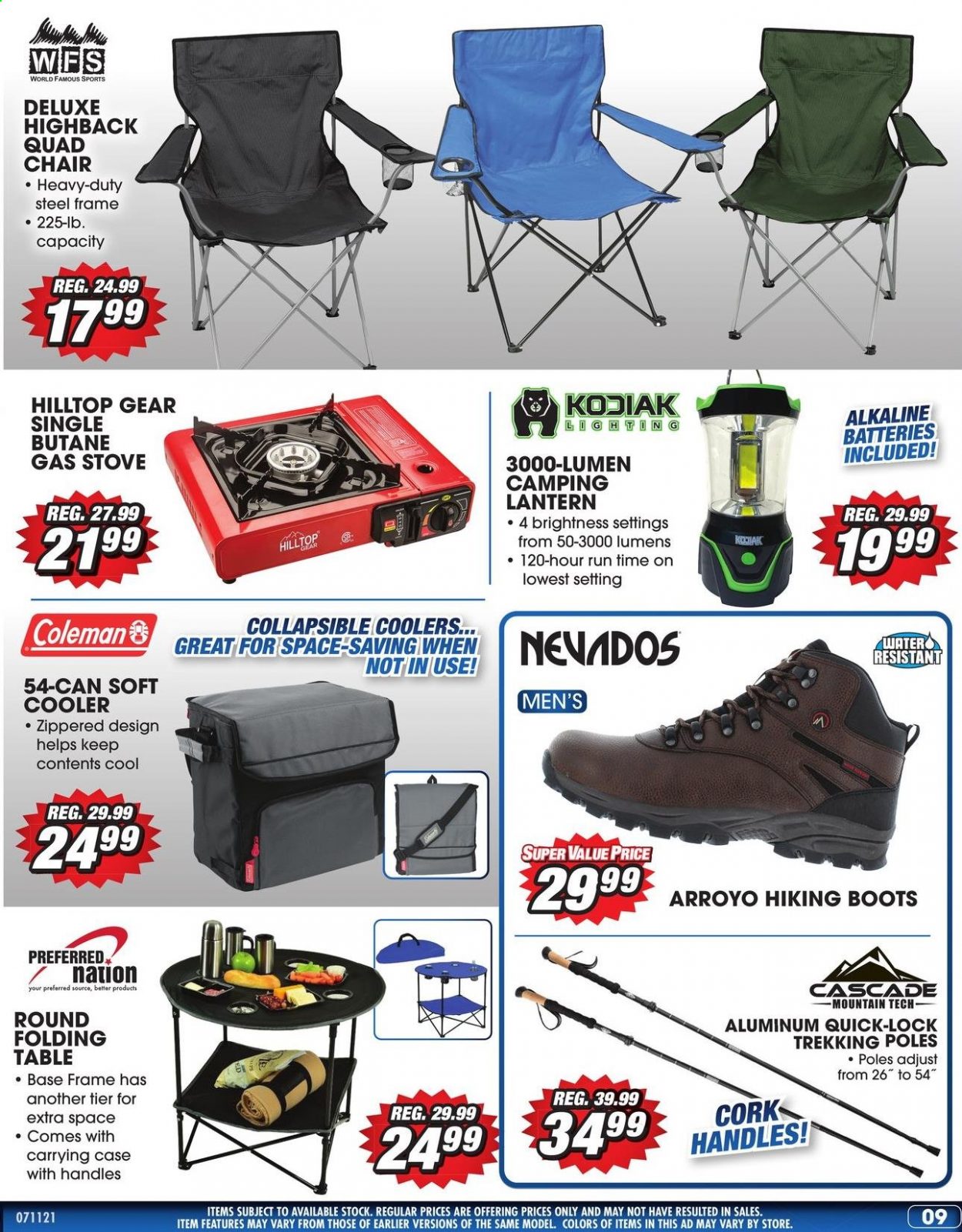 thumbnail - Big 5 Flyer - 07/11/2021 - 07/17/2021 - Sales products - boots, Coleman, stove. Page 10.