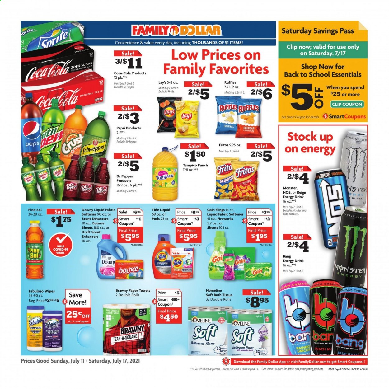 Family Dollar ad - 07/11/2021 - 07/17/2021. Page 1