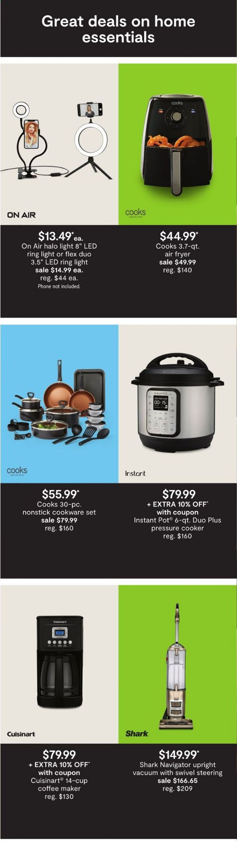 thumbnail - JCPenney Flyer - 07/08/2021 - 07/11/2021 - Sales products - coffee machine, Cuisinart, pressure cooker, air fryer, Instant Pot. Page 2.