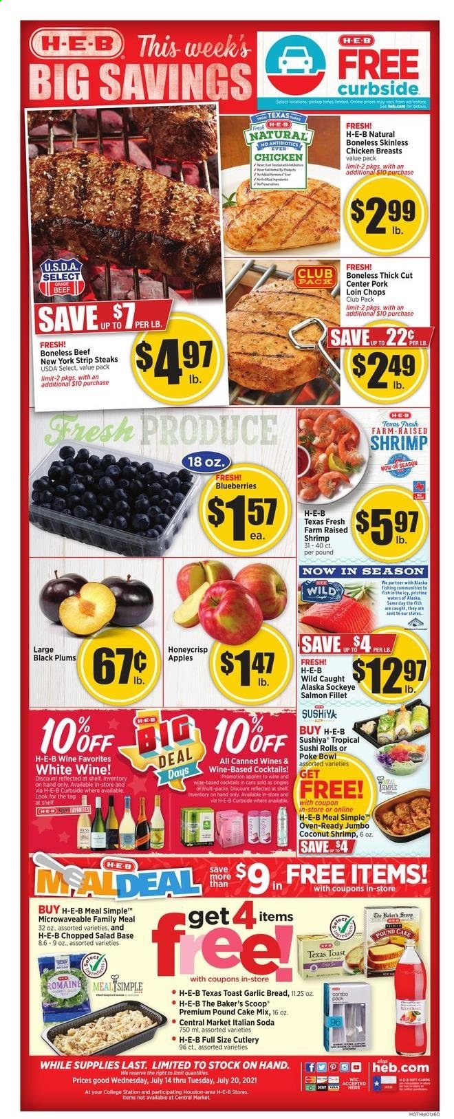 H-E-B ad - 07/14/2021 - 07/20/2021. Page 1