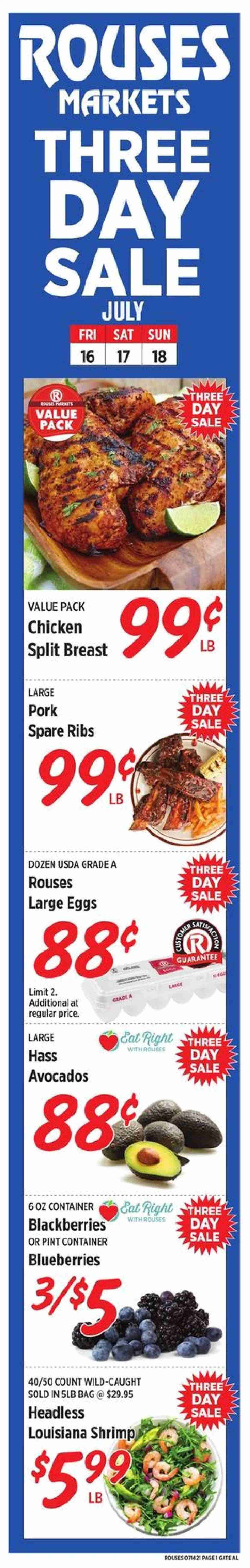 Rouses Markets ad - 07/16/2021 - 07/18/2021. Page 1