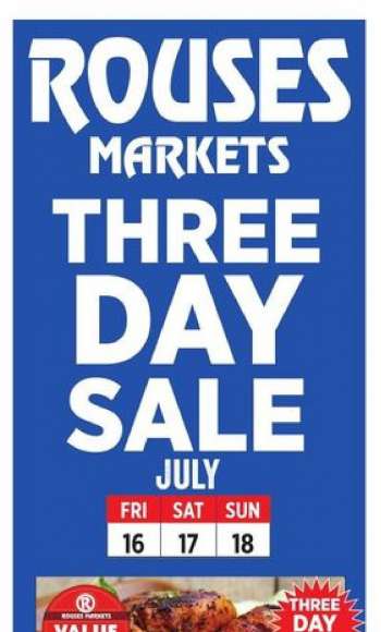 Rouses Markets Flyer - 07.16.2021 - 07.18.2021.