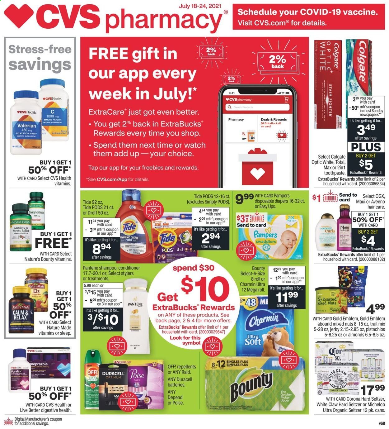 CVS Pharmacy ad - 07/18/2021 - 07/24/2021. Page 1