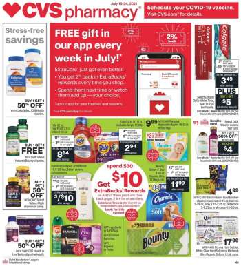 CVS Pharmacy Flyer - 07.18.2021 - 07.24.2021.