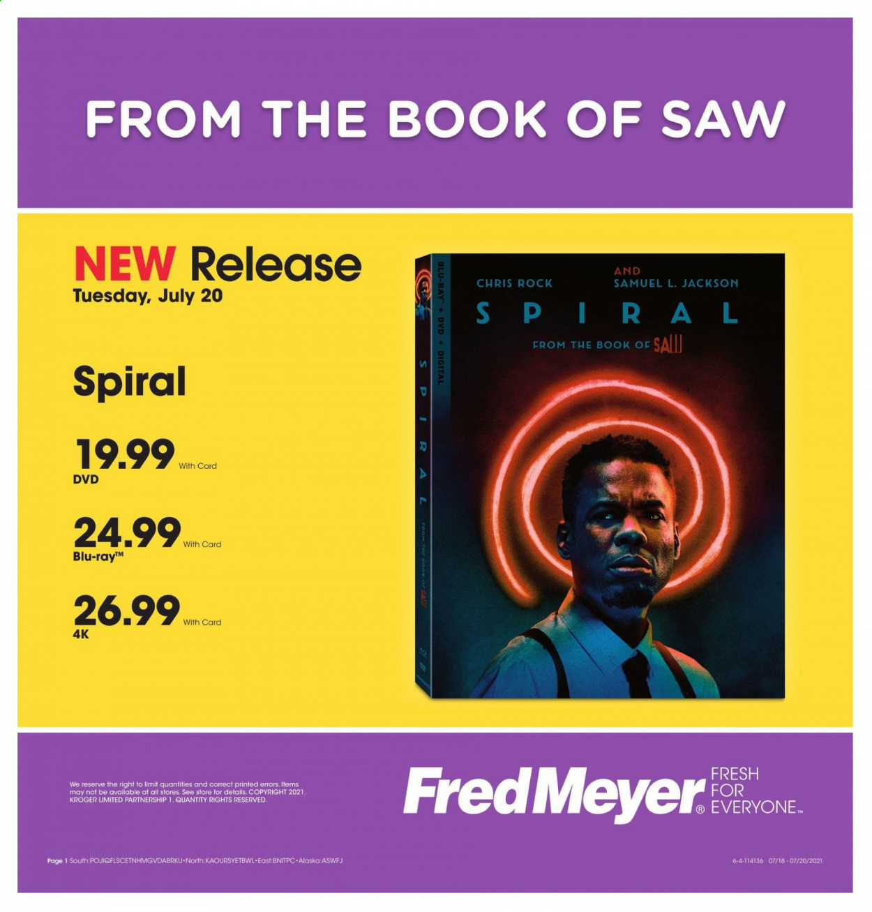 Fred Meyer ad - 07/20/2021 - 07/20/2021. Page 1