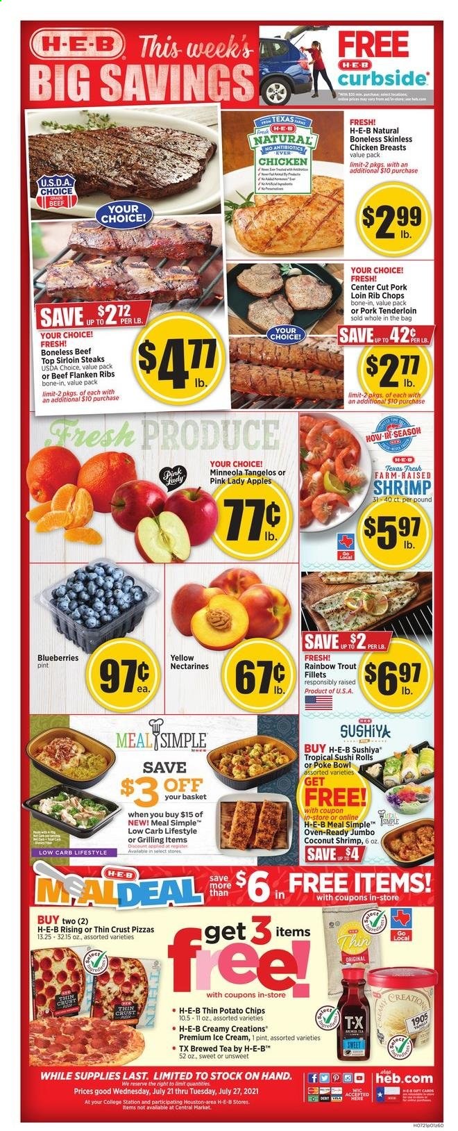 H-E-B ad - 07/21/2021 - 07/27/2021. Page 1