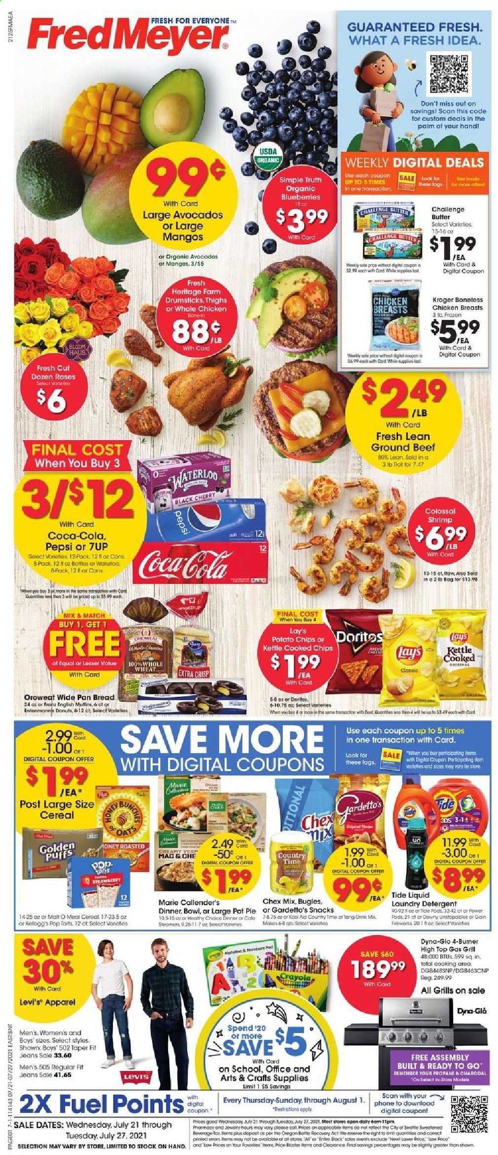 Fred Meyer ad - 07/21/2021 - 07/27/2021. Page 1