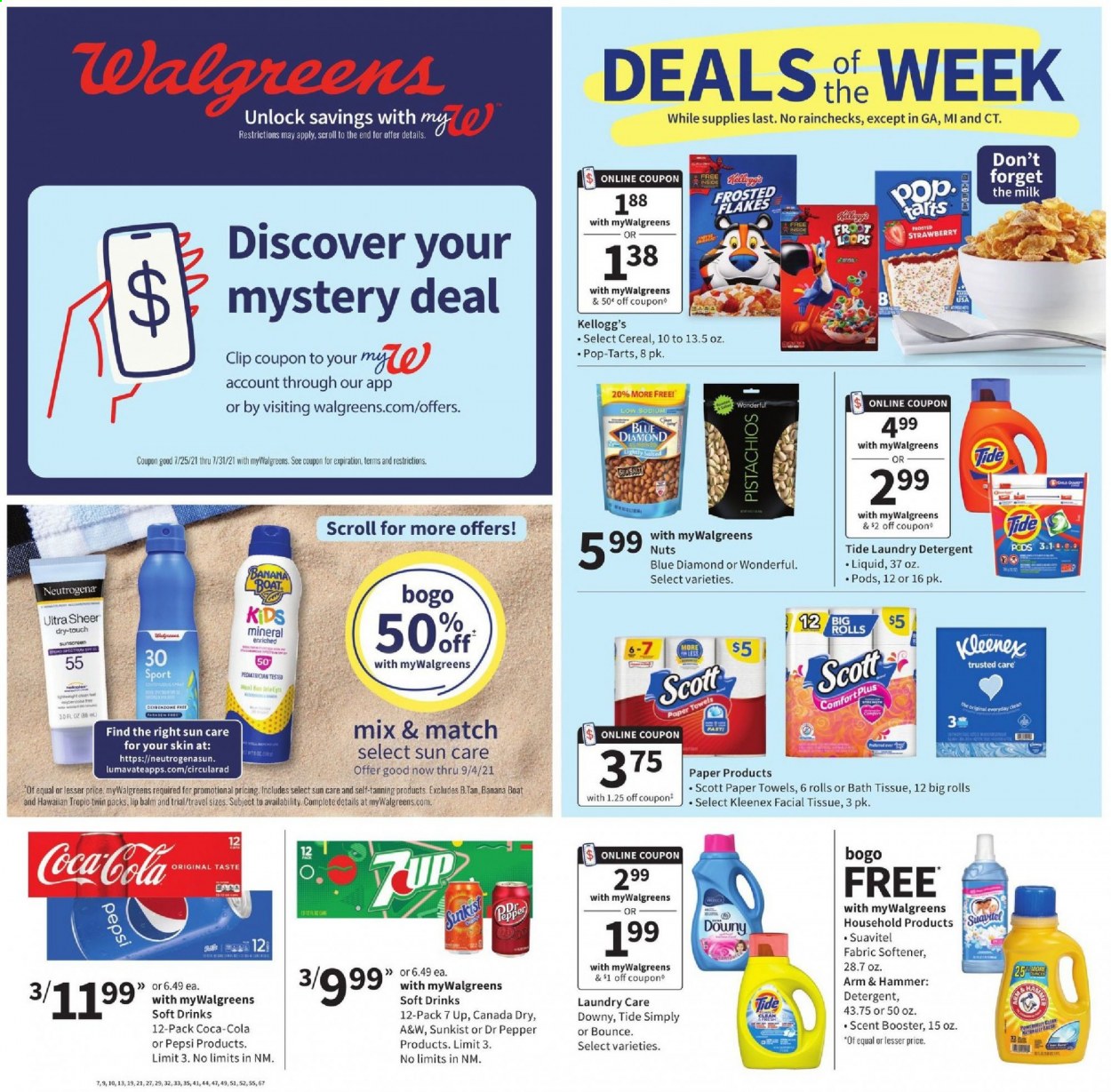Walgreens ad - 07/25/2021 - 07/31/2021. Page 1