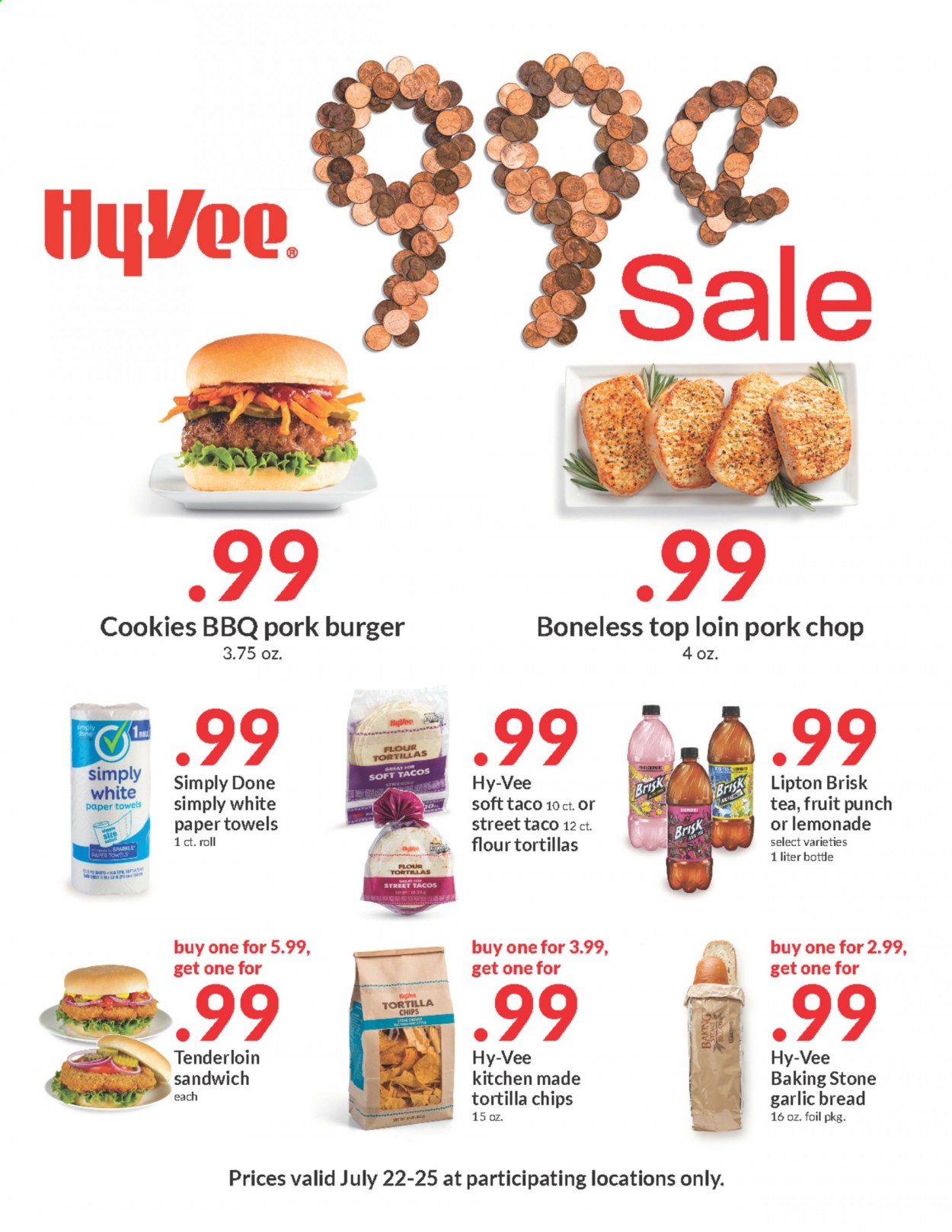 Hy-Vee ad - 07/22/2021 - 07/25/2021. Page 1