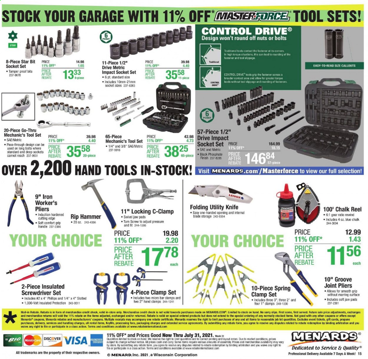 Menards ad - 07/22/2021 - 07/31/2021. Page 16