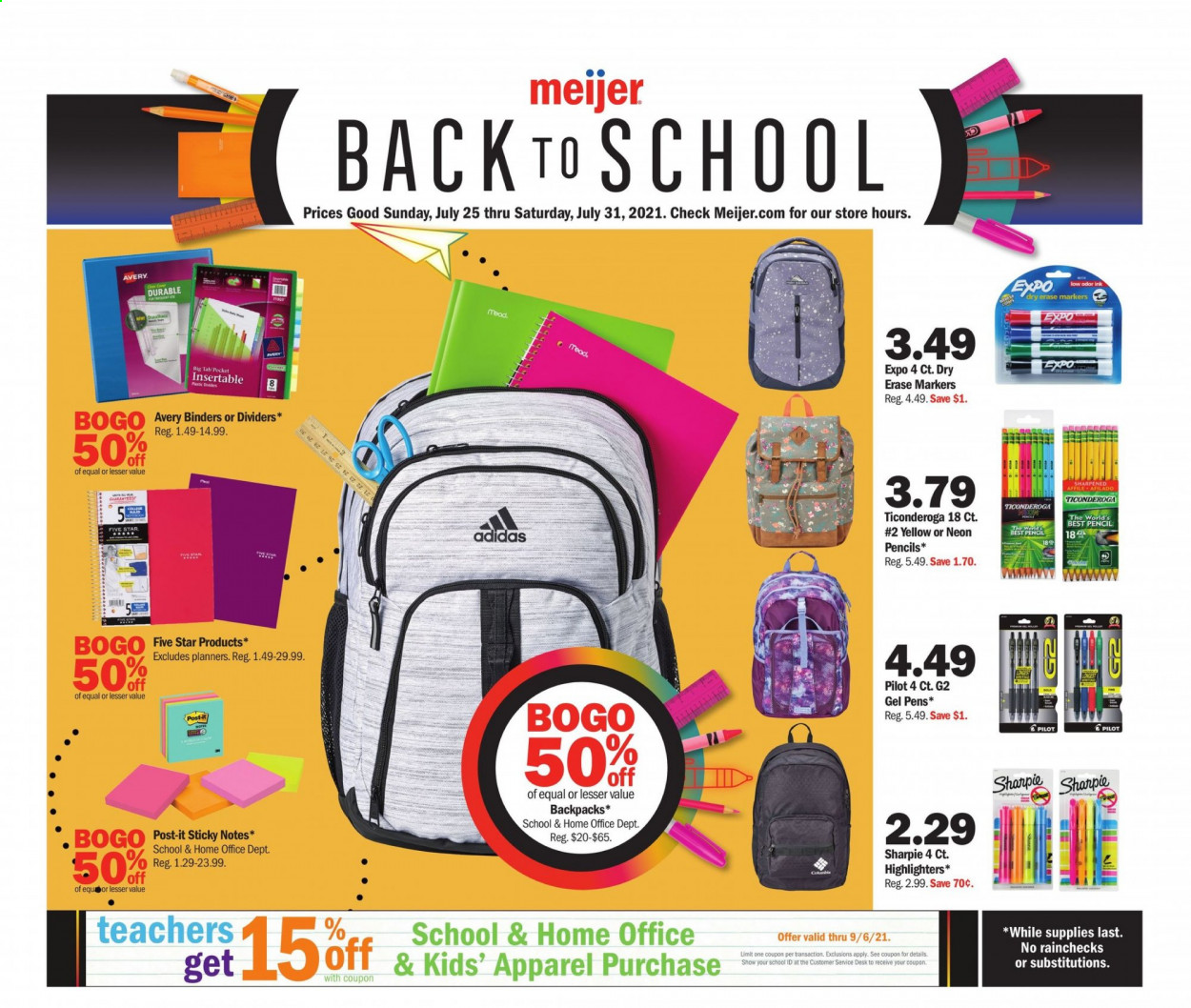 Meijer ad - 07/25/2021 - 07/31/2021. Page 1