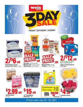 Weis Flyer - 07.23.2021 - 07.25.2021.