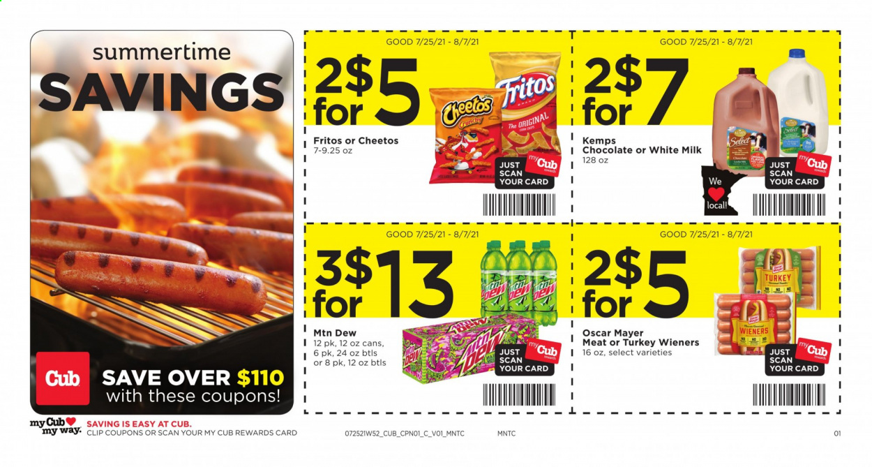 Cub Foods ad - 07/25/2021 - 08/07/2021. Page 1