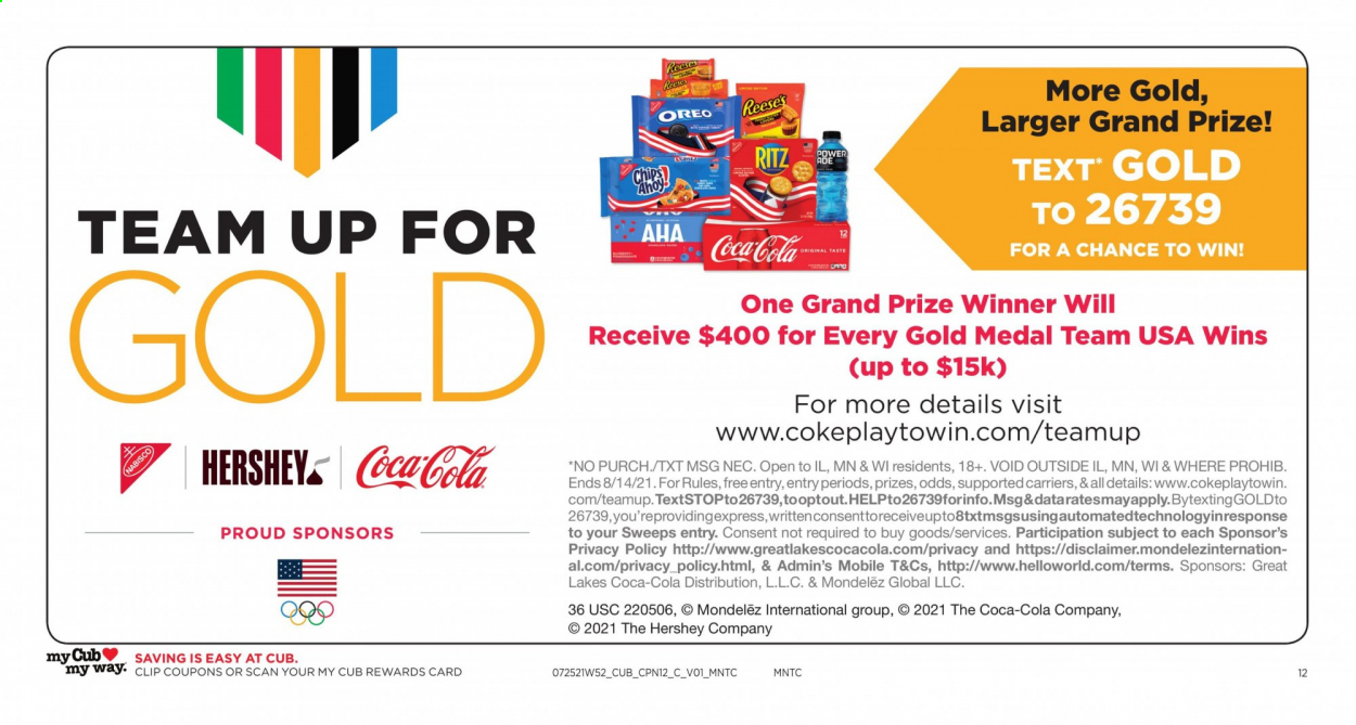 Cub Foods ad - 07/25/2021 - 08/07/2021. Page 12